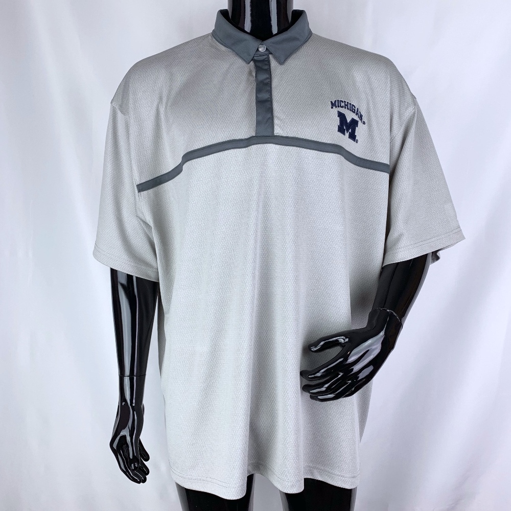 Russell Michigan Wolverines 3XL Polo Shirt NWT